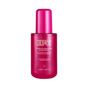 Coco & Eve Firming Tan Prolonging Peptide Body Oil 28 Days Natural Tan NEW